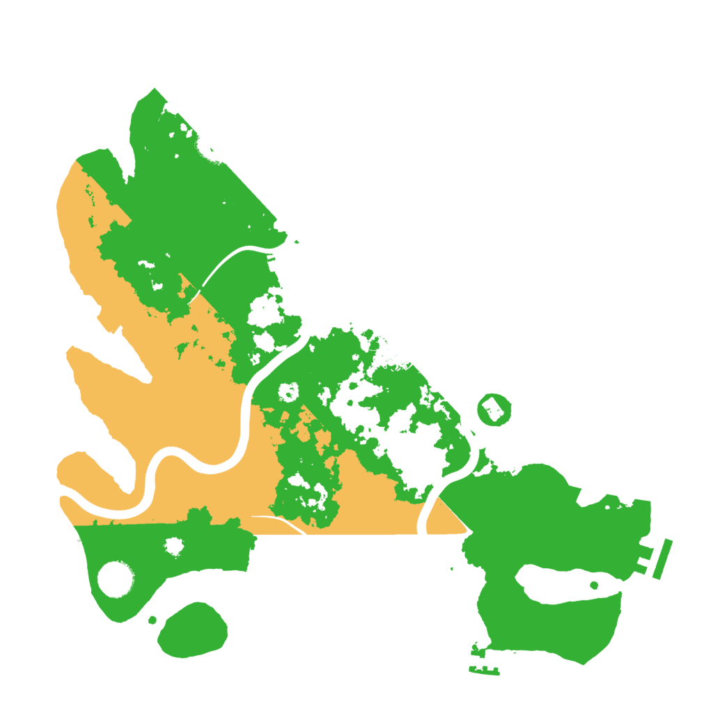 Biome Rust Map: Procedural Map, Size: 3500, Seed: 853395