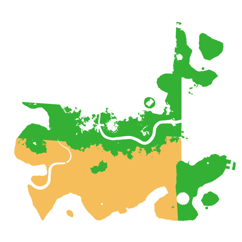 Biome Rust Map: Procedural Map, Size: 3500, Seed: 126403