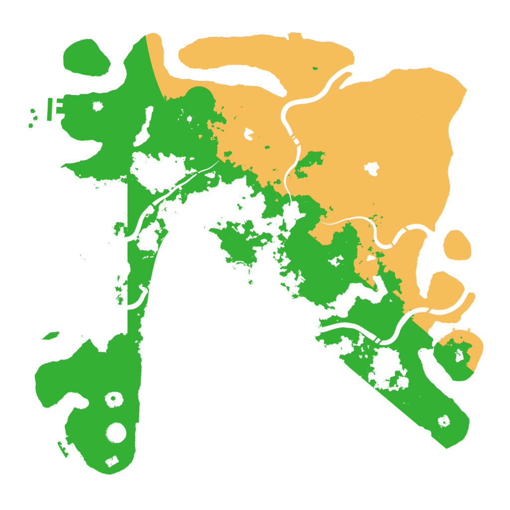 Biome Rust Map: Procedural Map, Size: 4500, Seed: 6840363