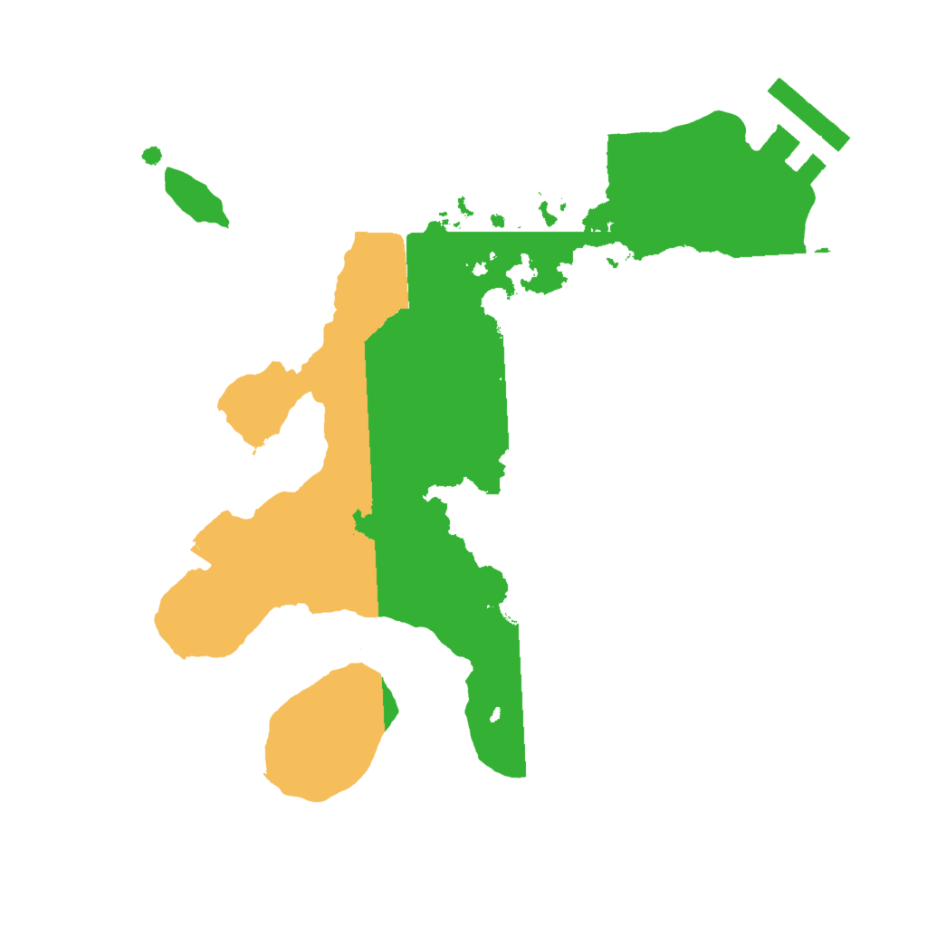 Biome Rust Map: Procedural Map, Size: 2000, Seed: 1443839275