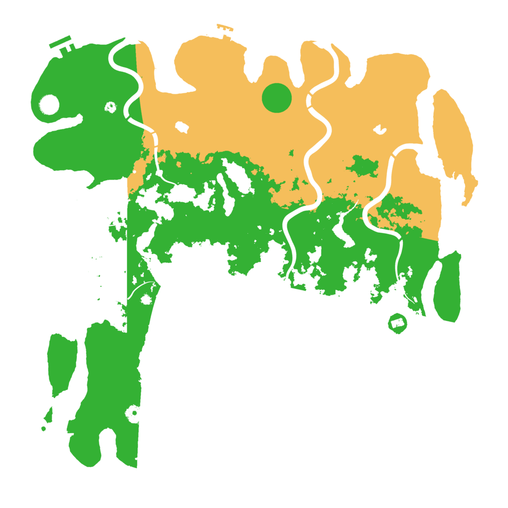 Biome Rust Map: Procedural Map, Size: 4500, Seed: 74957