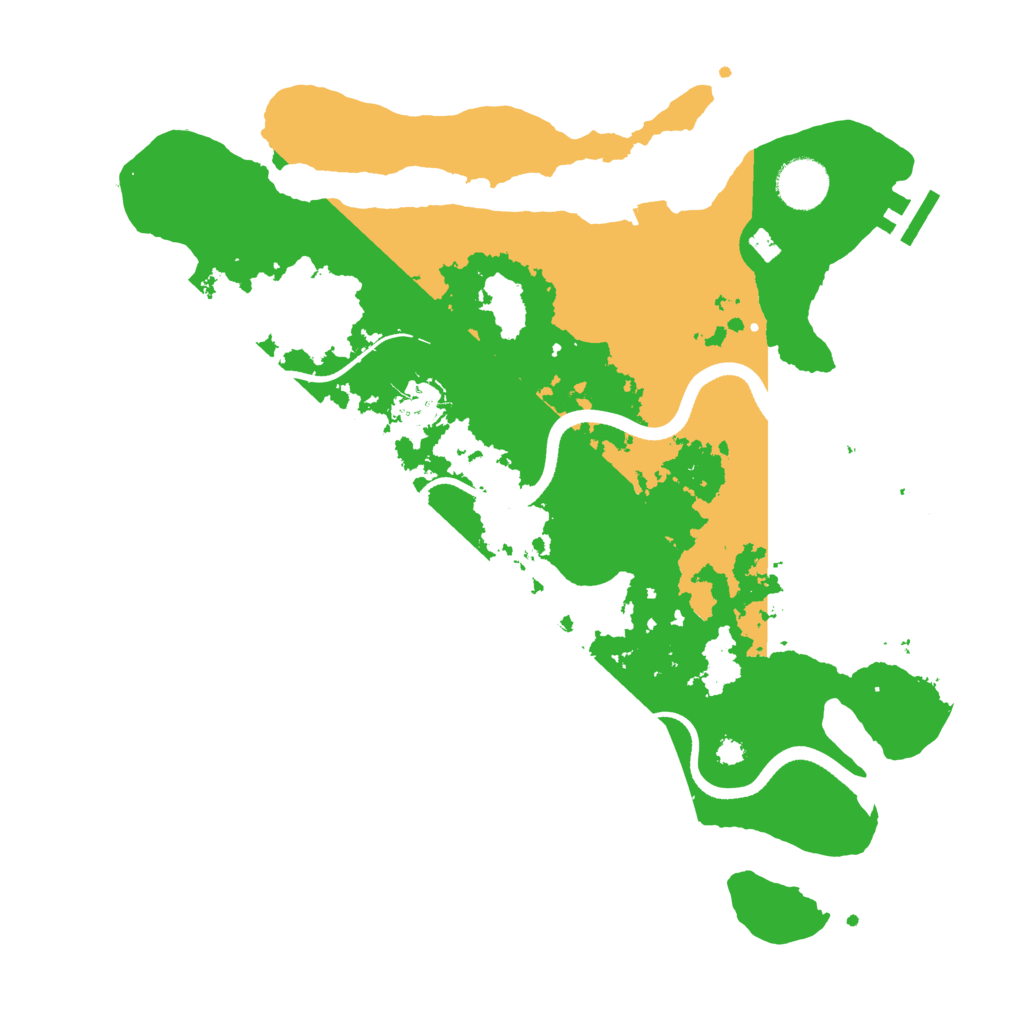 Biome Rust Map: Procedural Map, Size: 3500, Seed: 1517968202