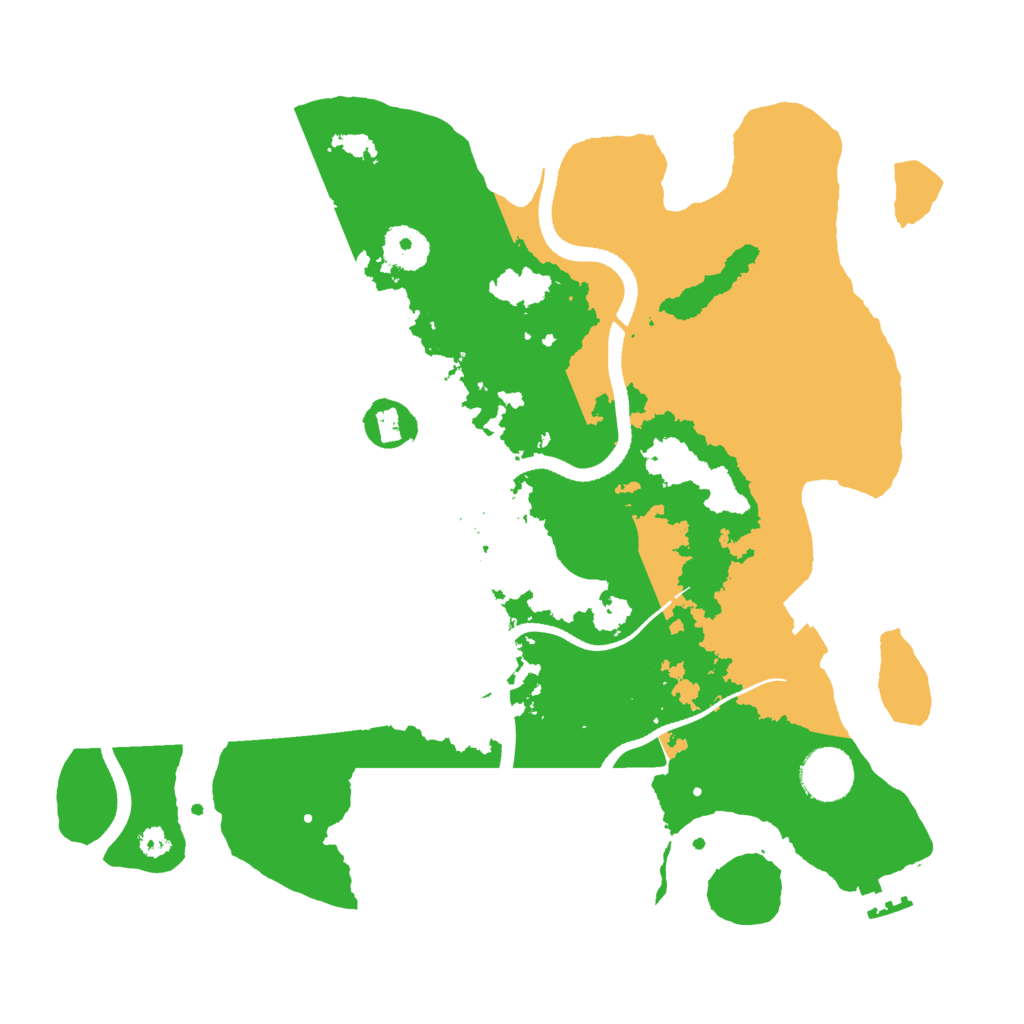 Biome Rust Map: Procedural Map, Size: 3400, Seed: 693244907