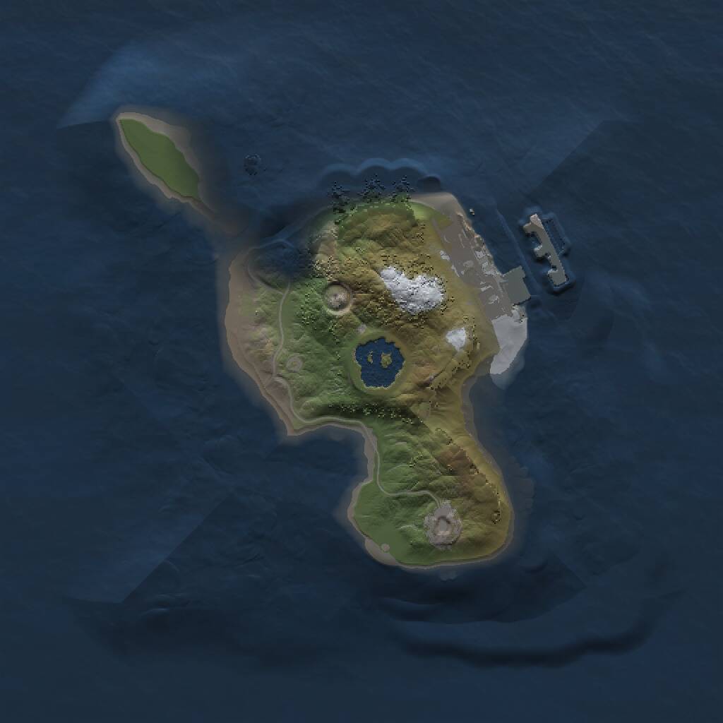 Rust Map: Procedural Map, Size: 1500, Seed: 17711177, 2 Monuments