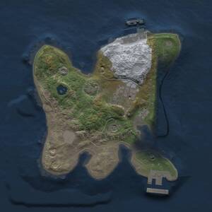 Thumbnail Rust Map: Procedural Map, Size: 2000, Seed: 1394804063, 6 Monuments