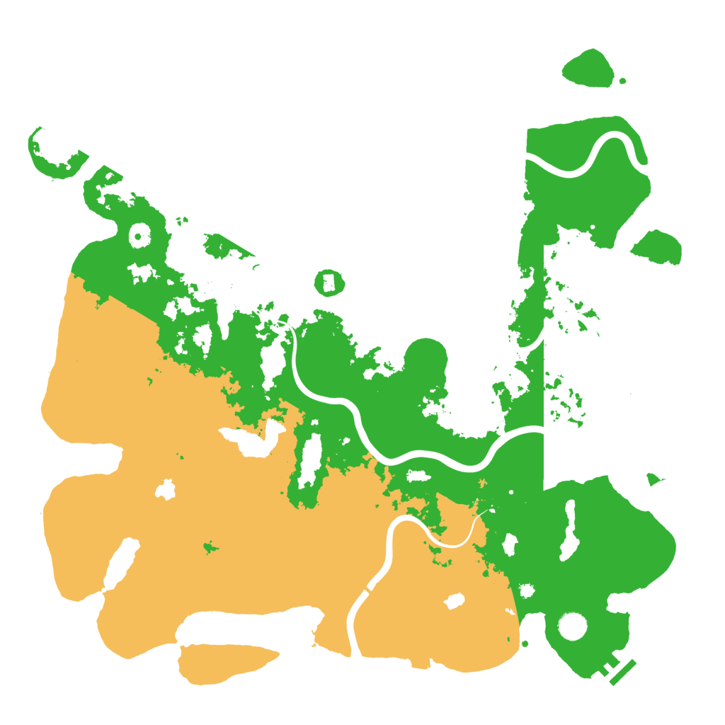 Biome Rust Map: Procedural Map, Size: 4500, Seed: 112085853