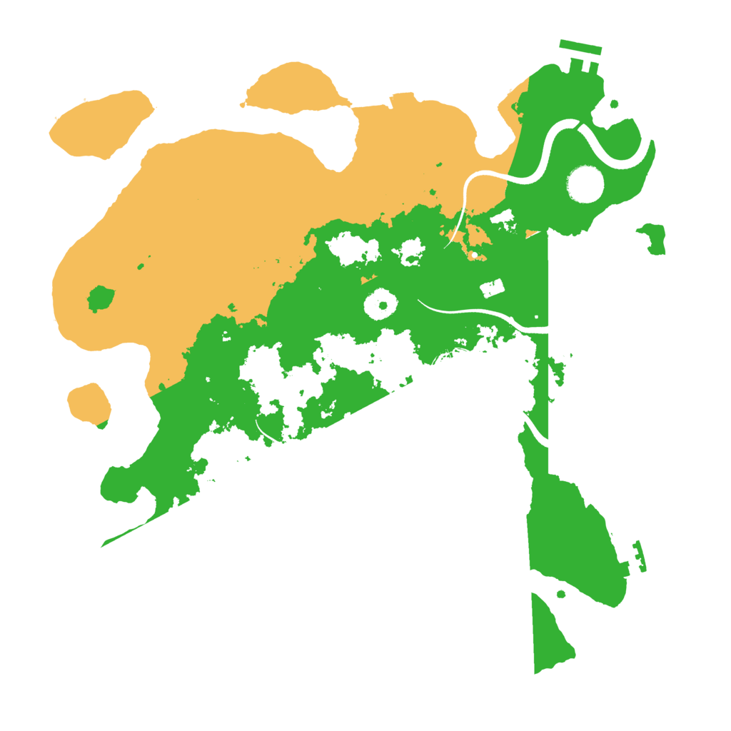 Biome Rust Map: Procedural Map, Size: 3500, Seed: 579700112