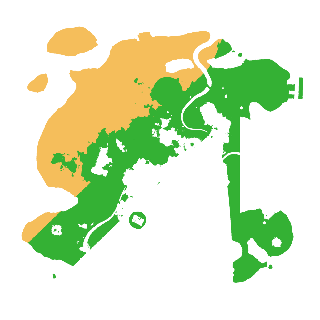 Biome Rust Map: Procedural Map, Size: 3000, Seed: 132354237