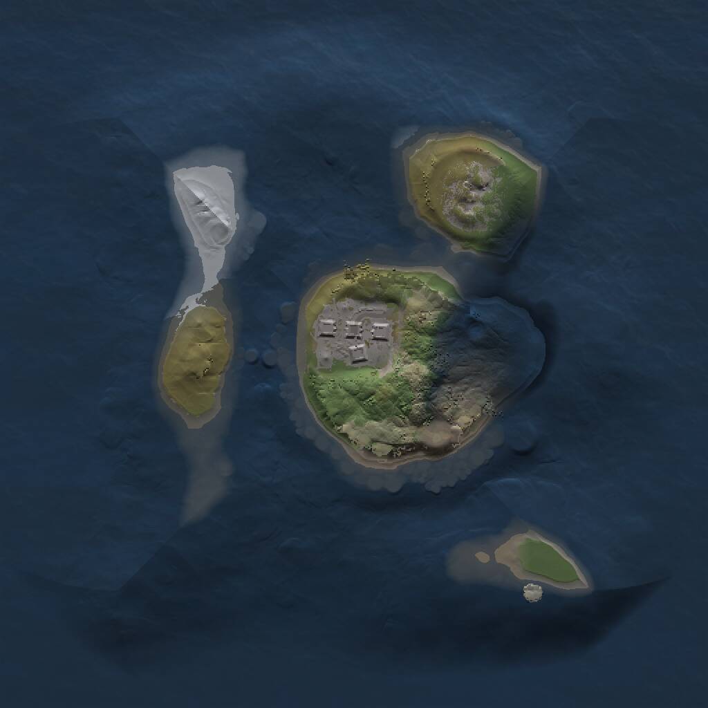 Rust Map: Procedural Map, Size: 1500, Seed: 872071886, 2 Monuments