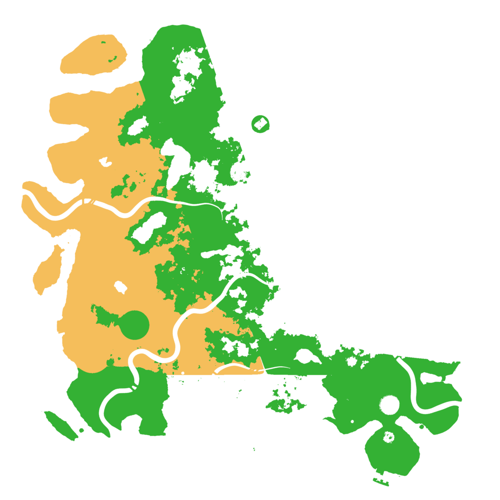 Biome Rust Map: Procedural Map, Size: 4500, Seed: 1006