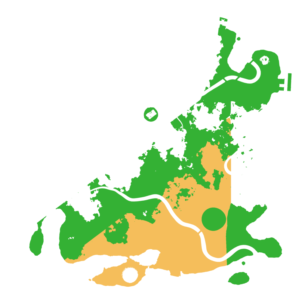 Biome Rust Map: Procedural Map, Size: 3500, Seed: 872071886