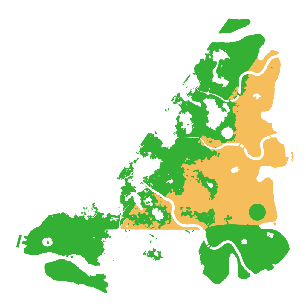 Biome Rust Map: Procedural Map, Size: 4800, Seed: 709631302