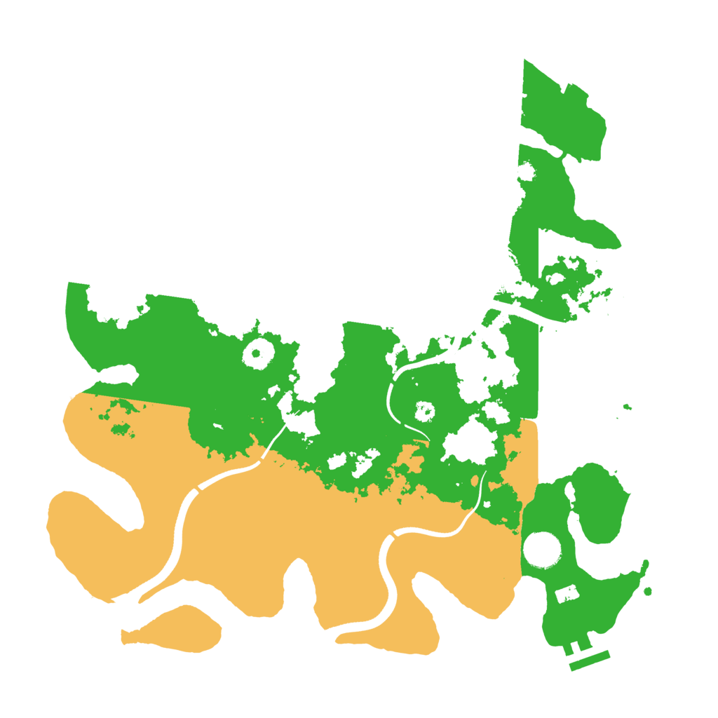 Biome Rust Map: Procedural Map, Size: 3500, Seed: 890460