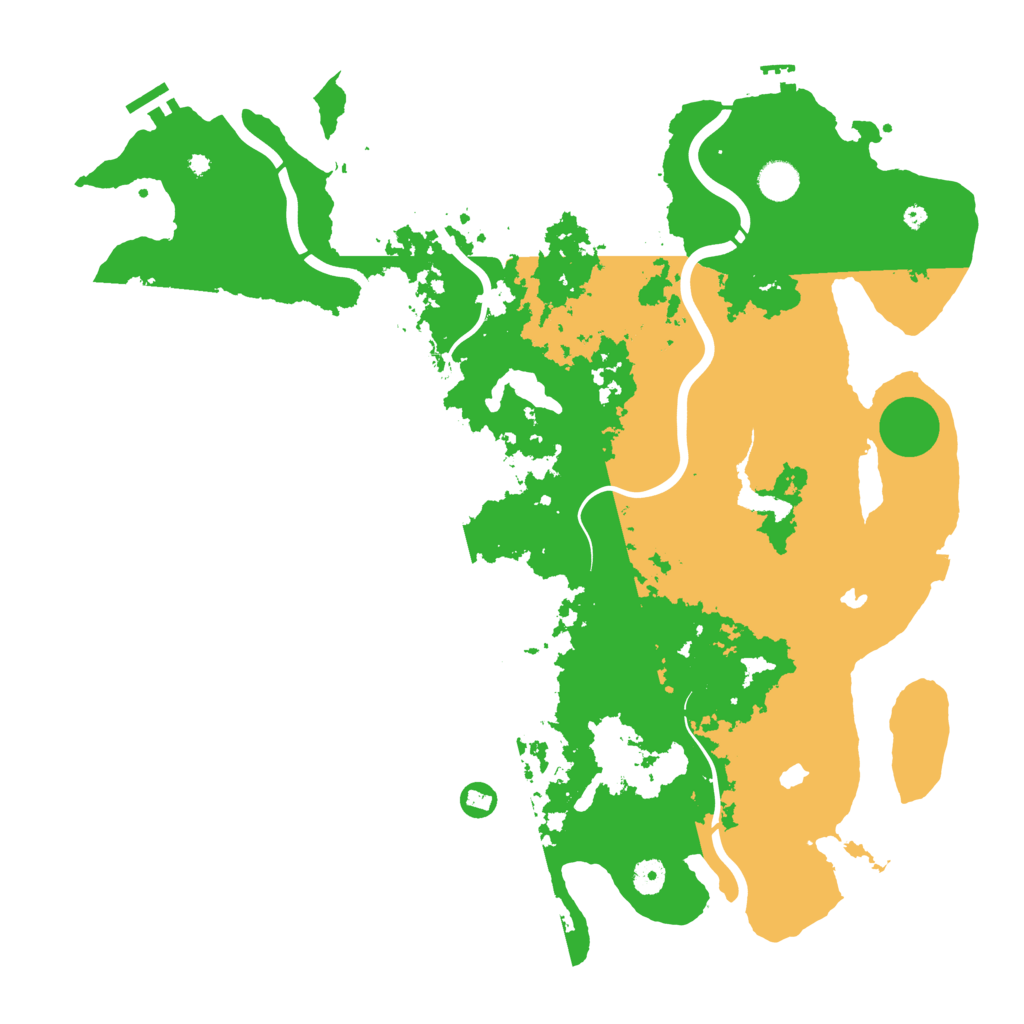Biome Rust Map: Procedural Map, Size: 4500, Seed: 1889456901