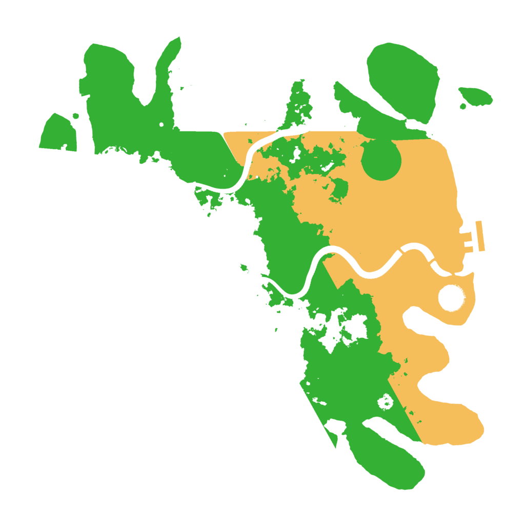 Biome Rust Map: Procedural Map, Size: 3500, Seed: 488022398