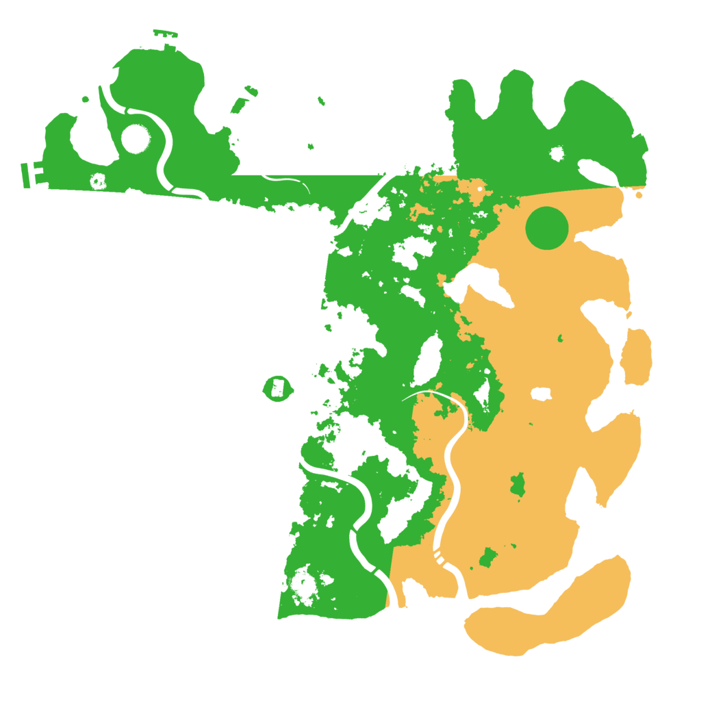 Biome Rust Map: Procedural Map, Size: 4300, Seed: 52459650