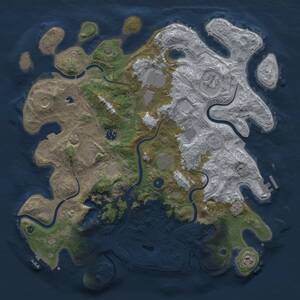 Thumbnail Rust Map: Procedural Map, Size: 4250, Seed: 1971187475, 15 Monuments