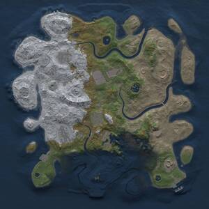 Thumbnail Rust Map: Procedural Map, Size: 3750, Seed: 225353498, 15 Monuments