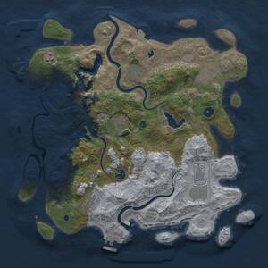 Thumbnail Rust Map: Procedural Map, Size: 4000, Seed: 998167, 14 Monuments