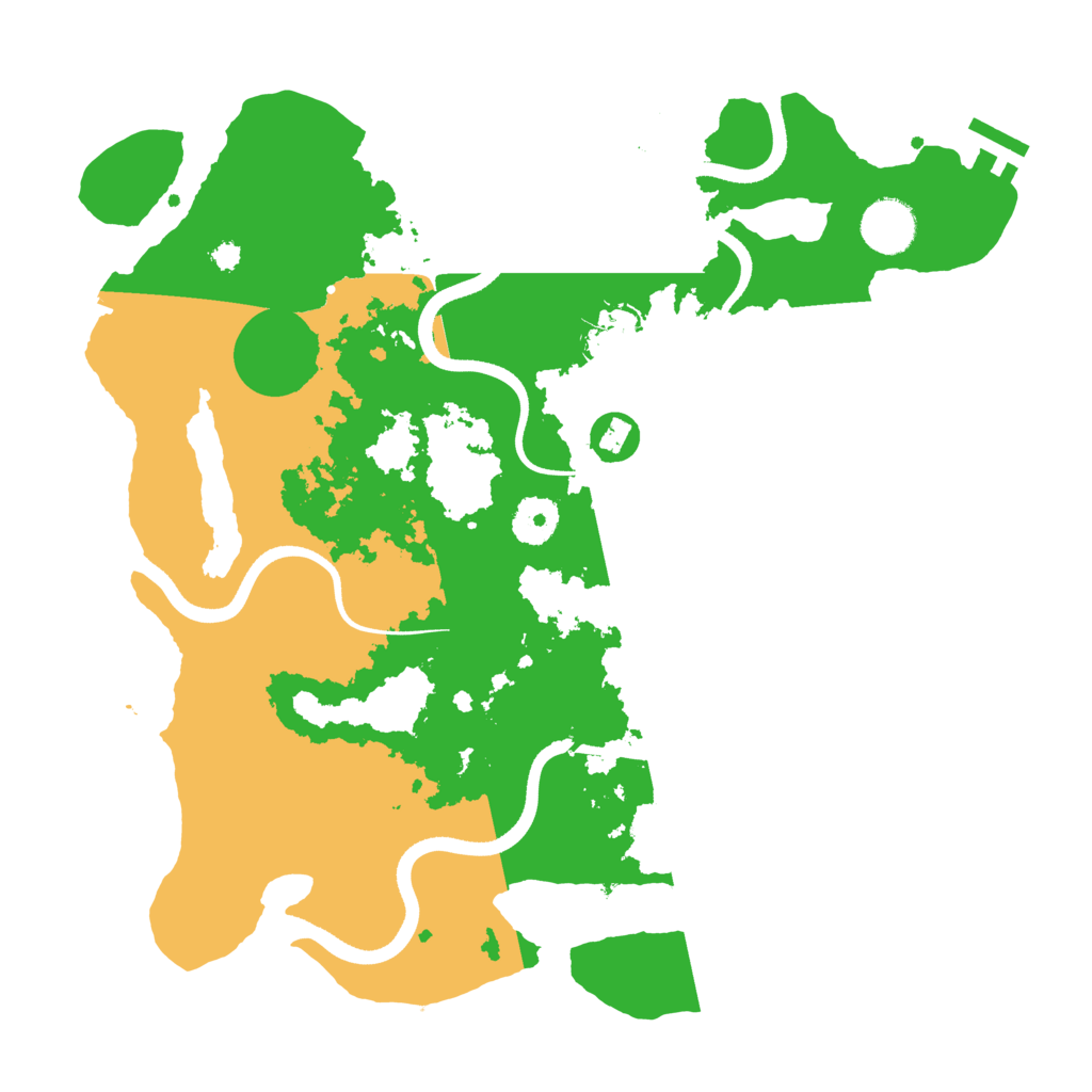 Biome Rust Map: Procedural Map, Size: 3500, Seed: 885375061