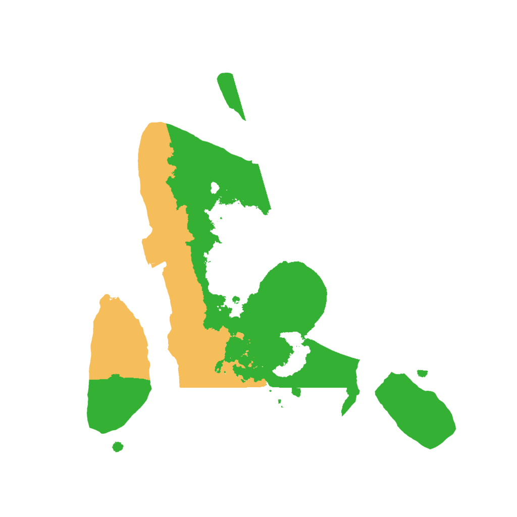 Biome Rust Map: Procedural Map, Size: 2000, Seed: 1824802429