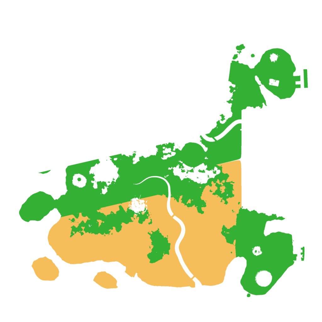 Biome Rust Map: Procedural Map, Size: 3500, Seed: 278595125