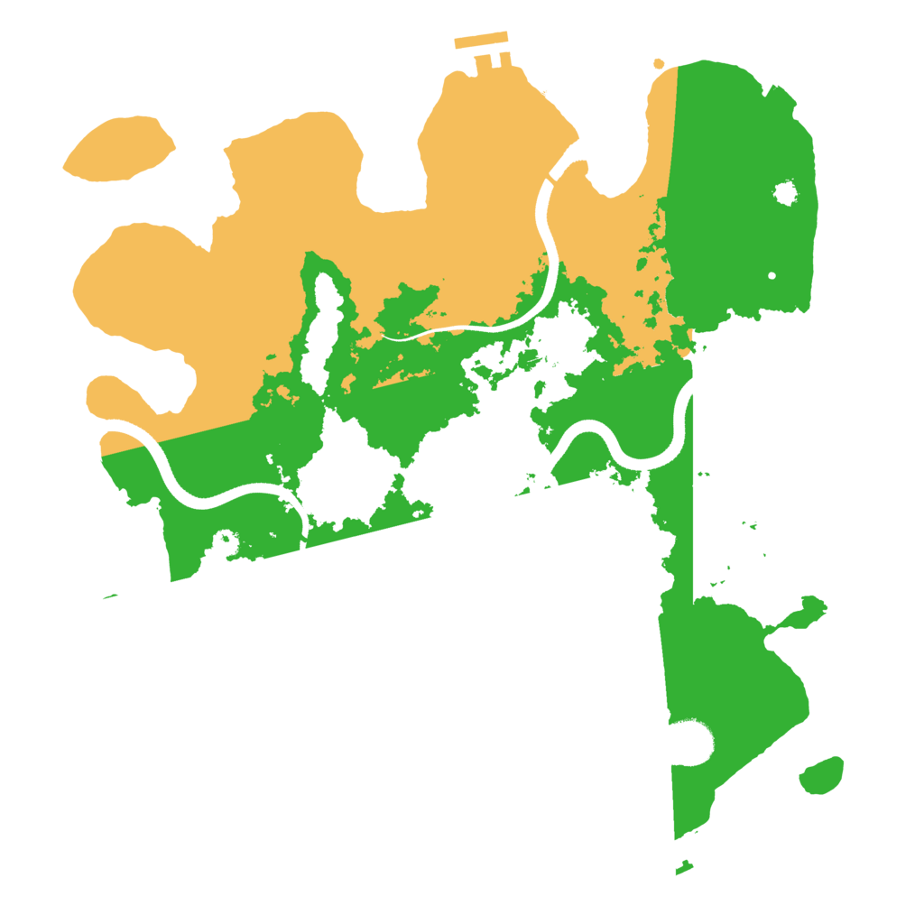 Biome Rust Map: Procedural Map, Size: 3500, Seed: 97028318