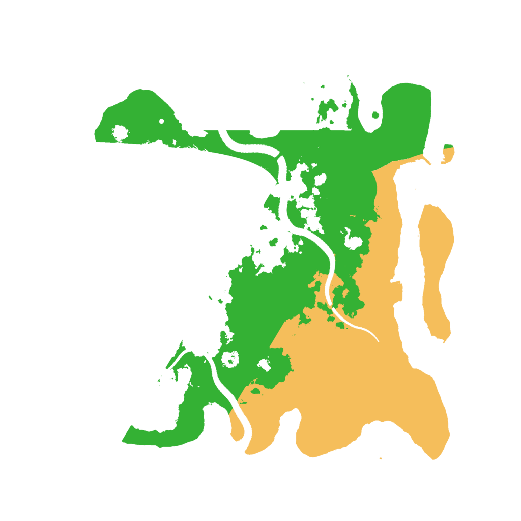 Biome Rust Map: Procedural Map, Size: 3000, Seed: 2088