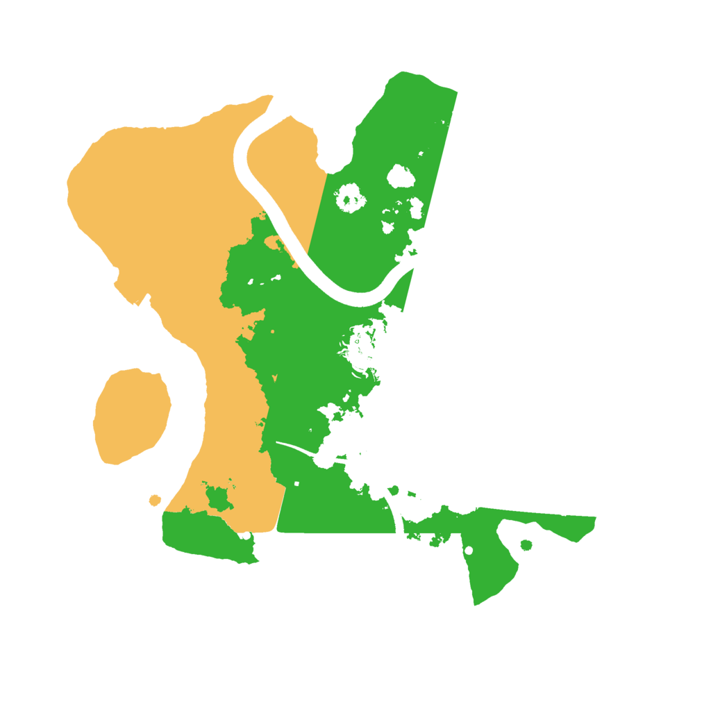 Biome Rust Map: Procedural Map, Size: 2500, Seed: 114513