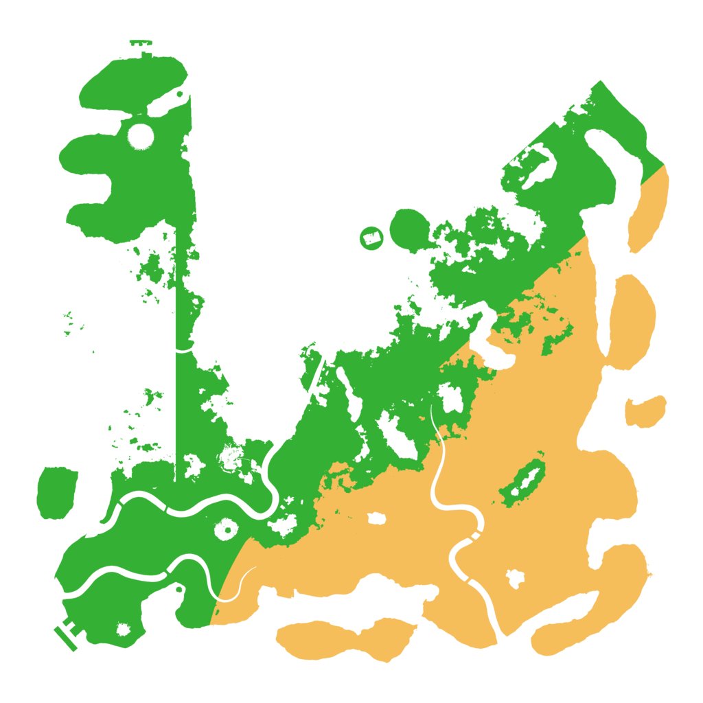Biome Rust Map: Procedural Map, Size: 4750, Seed: 32254