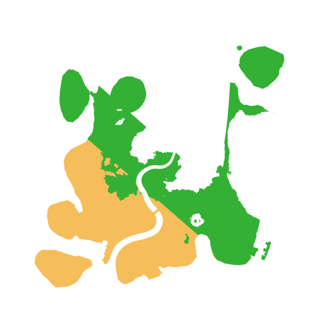 Biome Rust Map: Procedural Map, Size: 2500, Seed: 497050782