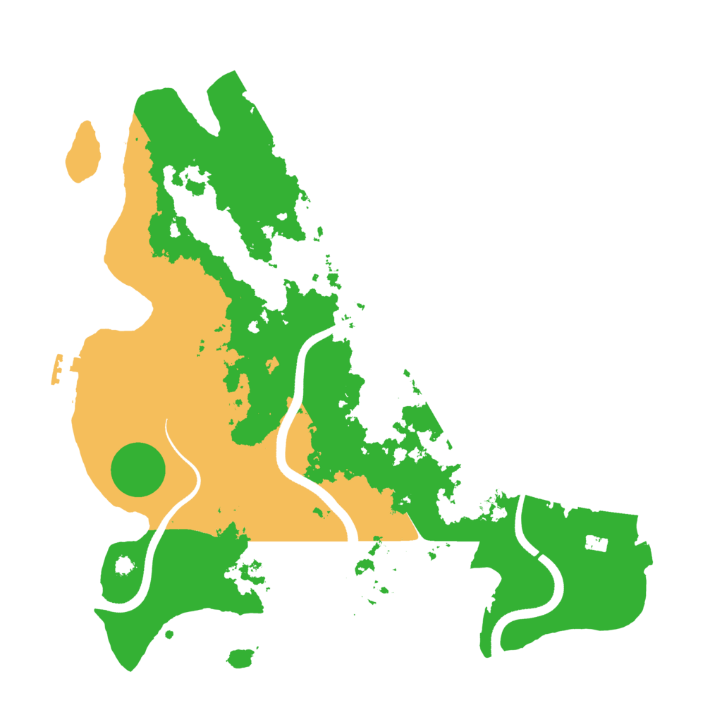 Biome Rust Map: Procedural Map, Size: 3500, Seed: 117038