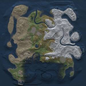 Thumbnail Rust Map: Procedural Map, Size: 3500, Seed: 559531012, 12 Monuments