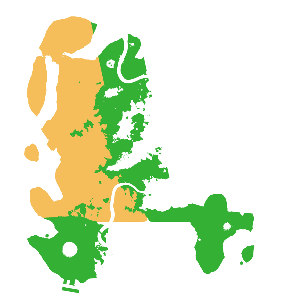 Biome Rust Map: Procedural Map, Size: 3500, Seed: 559531012
