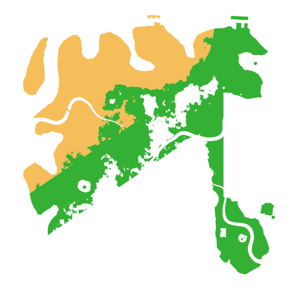 Biome Rust Map: Procedural Map, Size: 3500, Seed: 340427765