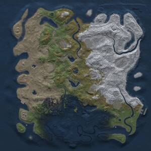 Thumbnail Rust Map: Procedural Map, Size: 4500, Seed: 969538363, 17 Monuments