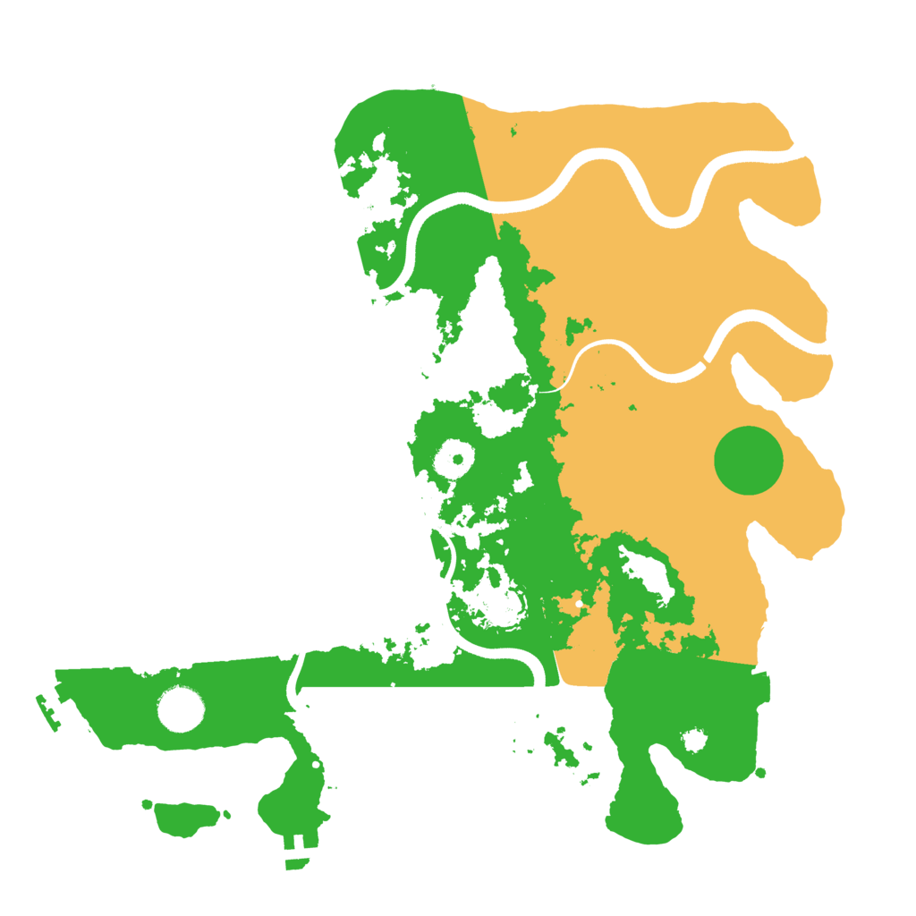 Biome Rust Map: Procedural Map, Size: 3500, Seed: 801625054