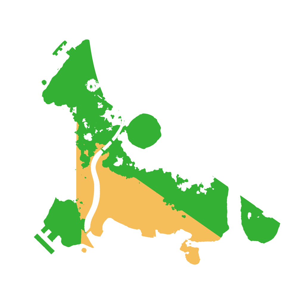 Biome Rust Map: Procedural Map, Size: 2500, Seed: 1020213651