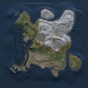 Thumbnail Rust Map: Procedural Map, Size: 2500, Seed: 1020213651, 8 Monuments