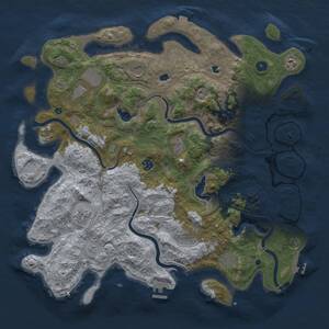 Thumbnail Rust Map: Procedural Map, Size: 4500, Seed: 324053515, 15 Monuments