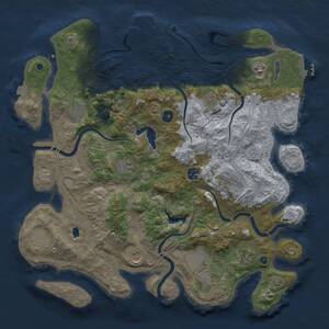Thumbnail Rust Map: Procedural Map, Size: 4250, Seed: 2142040913, 17 Monuments