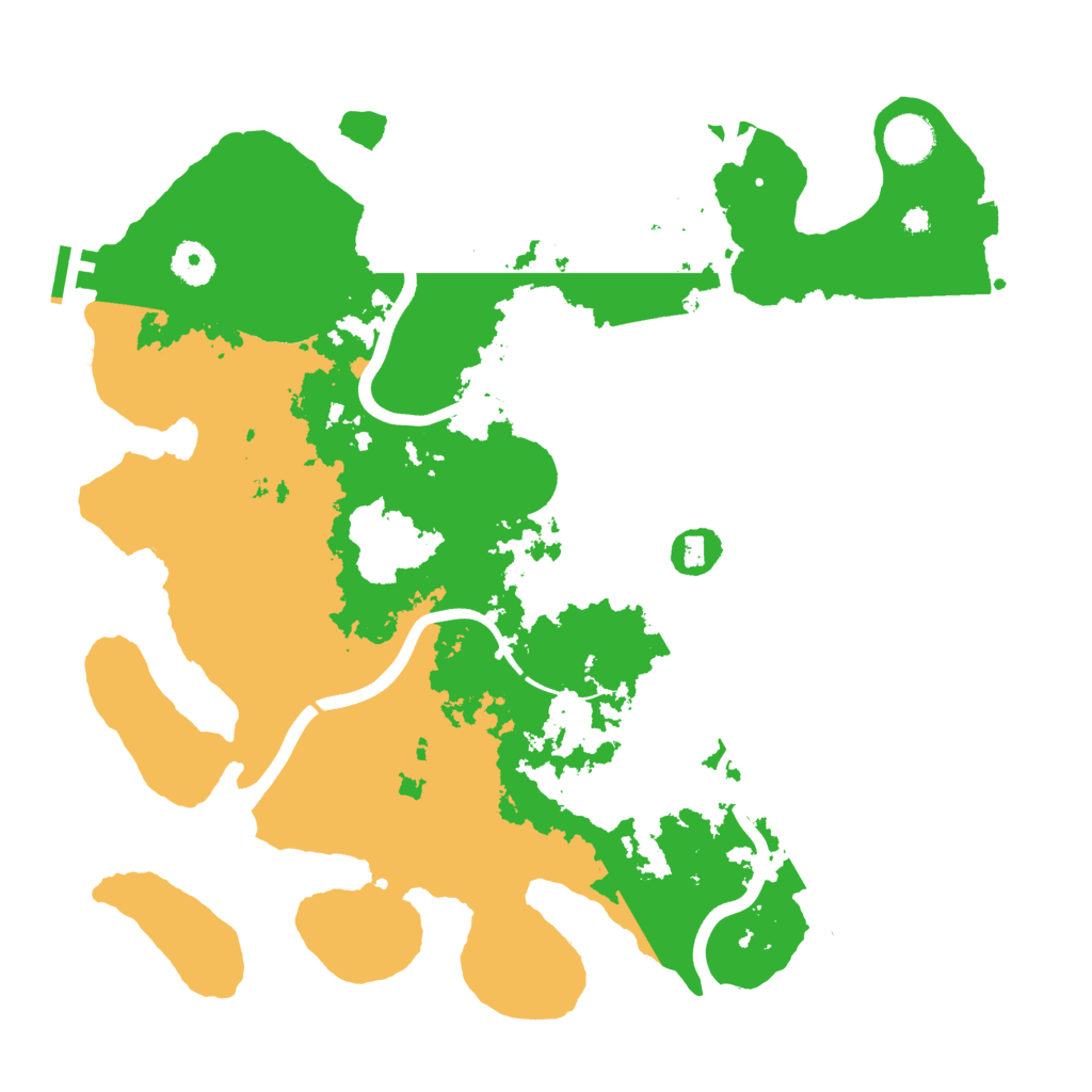 Biome Rust Map: Procedural Map, Size: 3800, Seed: 521570264