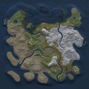 Thumbnail Rust Map: Procedural Map, Size: 3800, Seed: 521570264, 14 Monuments
