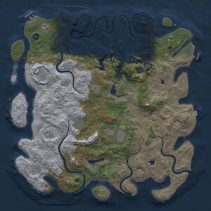 Thumbnail Rust Map: Procedural Map, Size: 4750, Seed: 12092025, 16 Monuments