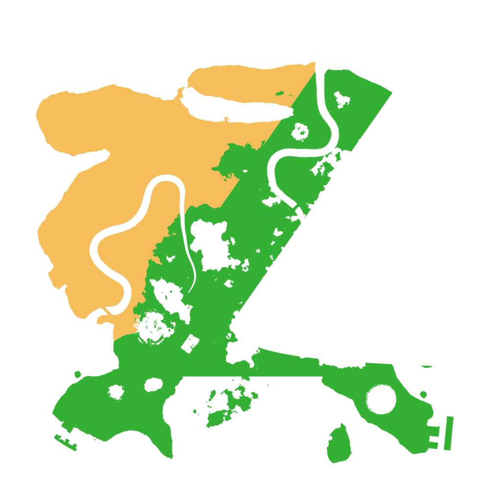 Biome Rust Map: Procedural Map, Size: 3000, Seed: 310618505