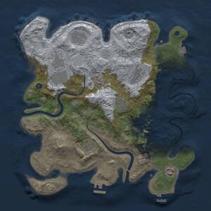 Thumbnail Rust Map: Procedural Map, Size: 3500, Seed: 289564012, 13 Monuments