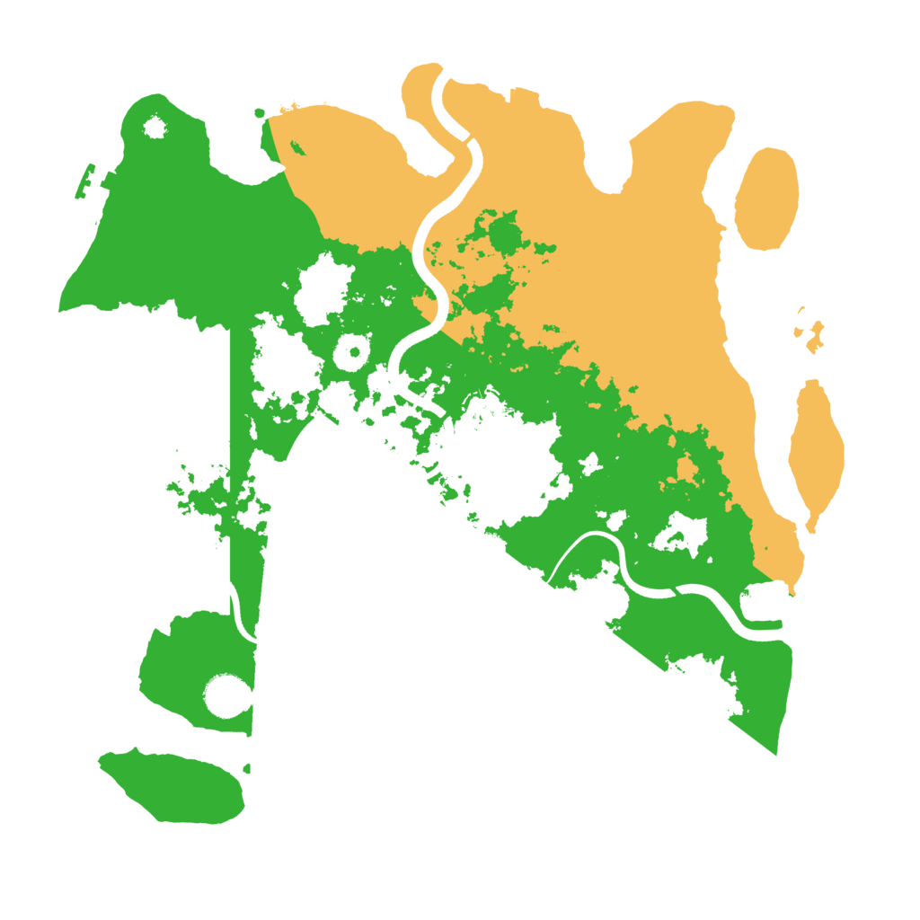 Biome Rust Map: Procedural Map, Size: 3700, Seed: 3774059