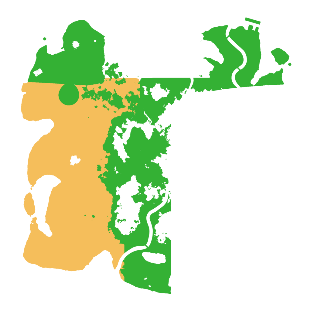 Biome Rust Map: Procedural Map, Size: 4000, Seed: 45668