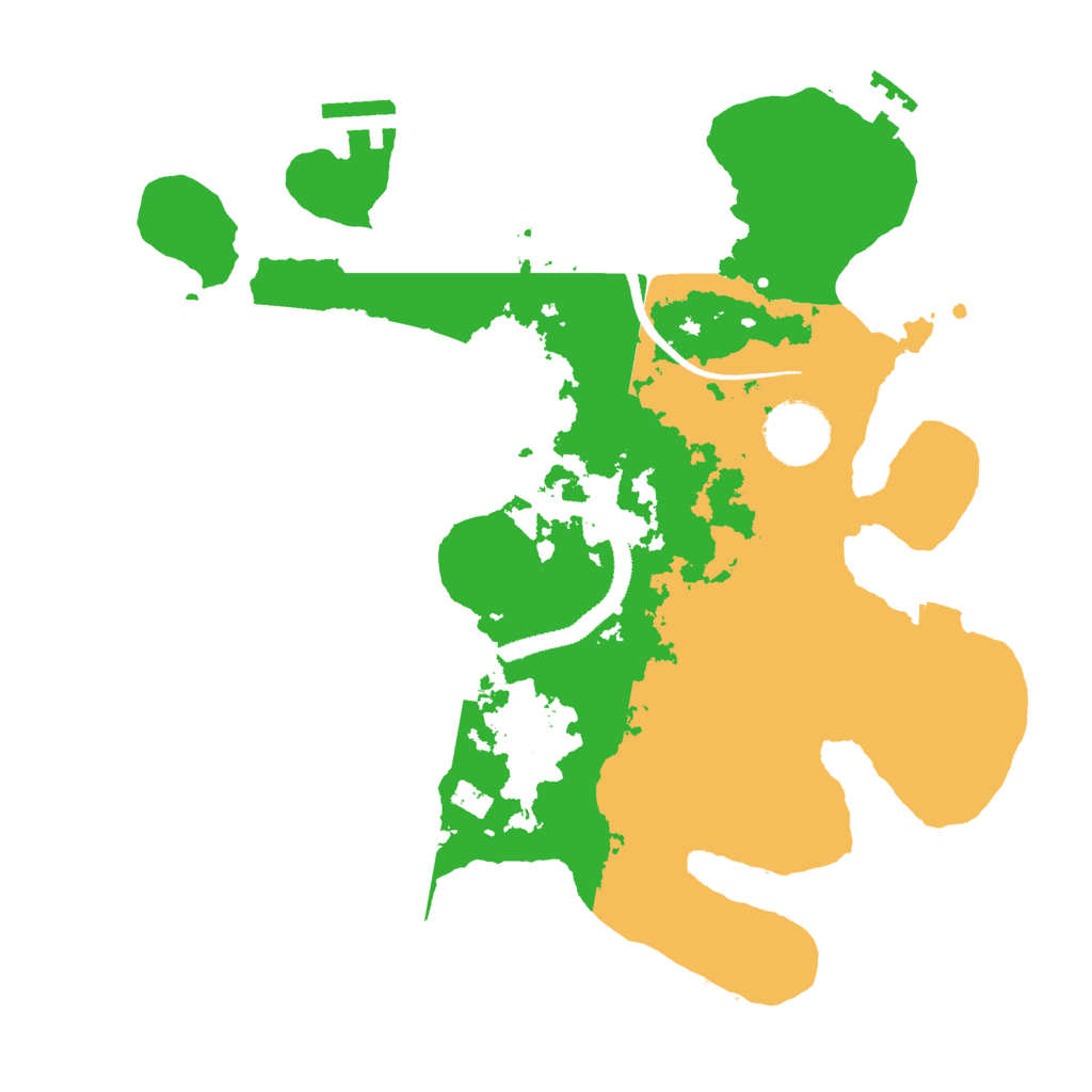 Biome Rust Map: Procedural Map, Size: 3000, Seed: 1250738538