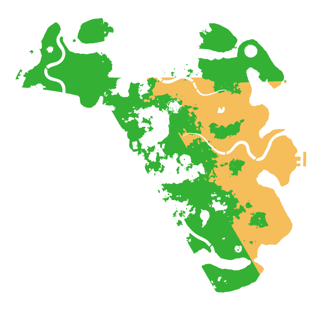 Biome Rust Map: Procedural Map, Size: 4300, Seed: 249934318